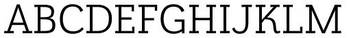 Grenale Slab Nor Regular font specimen