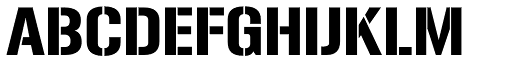 Gunplay font specimen