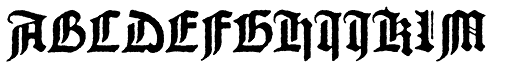 Gutenberg A font specimen