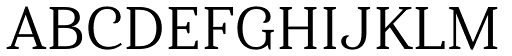 Haboro Serif Normal Regular font specimen