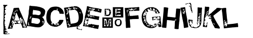 Hand Stamp Swiss Rough Sans Mix DEMO font specimen