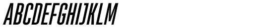 Heading Pro Ultra Compressed Italic font specimen