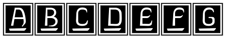 Hemingway Deco Initials font specimen