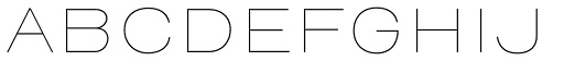 Henderson Sans Basic Thin font specimen