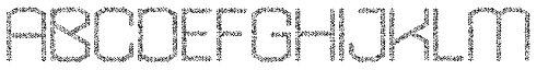 Hexadot Thin Silver Crazy font specimen