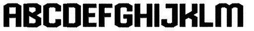 Hexadot font specimen