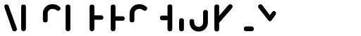 Iconic Stencil Layer Front font specimen