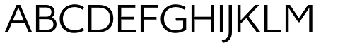 Idealist Sans Light font specimen