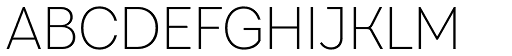 Javiera Light font specimen