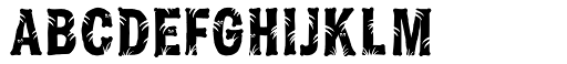 Jungle Bones Normal font specimen