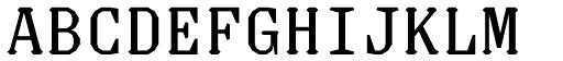 Justice Regular font specimen