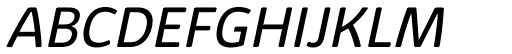 Kabrio Alternate Book Italic font specimen