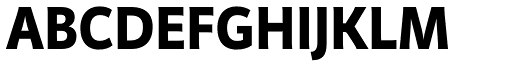 Kardinal Extra Bold font specimen