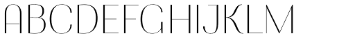 Karmilla Thin font specimen