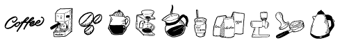 Kayto Doodles font specimen