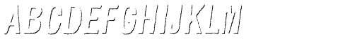 Kiln Sans Shadow Italic font specimen