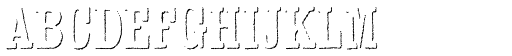 Kiln Serif Shadow font specimen