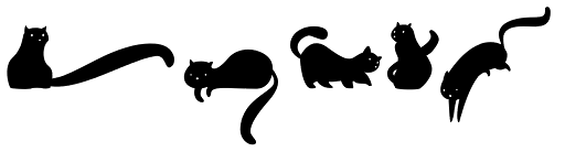 Kitten Dingcats font specimen
