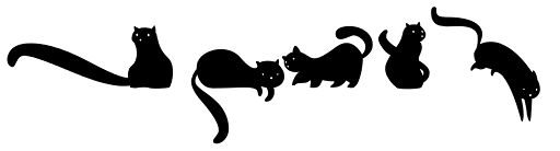 Kitten Dingcats character specimen 3
