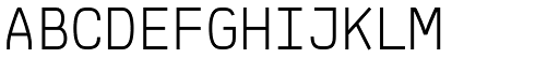 Klartext Mono Light font specimen