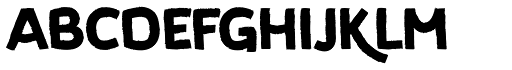 Koara Free Bold font specimen