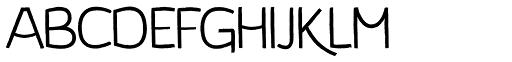 Koara Free Light font specimen