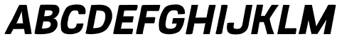 Kruda Black Slanted font specimen