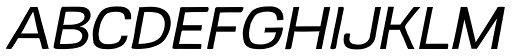 Kruda Wide Slanted font specimen