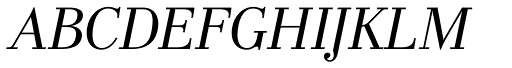 L’education Book Italic font specimen