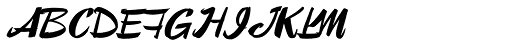 Lampoon Brush 70 font specimen