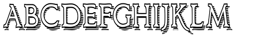 Larchmont Condensed font specimen