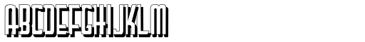 Lettering Deco Shadow font specimen