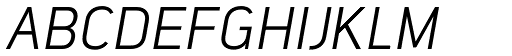 Lintel Italic font specimen