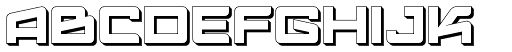 Logofontik Extruded 4F font specimen