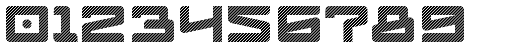 Logofontik Stripes 4F character specimen 5