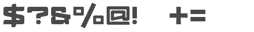 Logofontik Stripes 4F character specimen 6