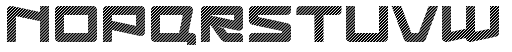 Logofontik Stripes 4F character specimen 2