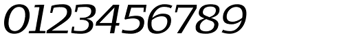 Loka Extended Italic character specimen 5