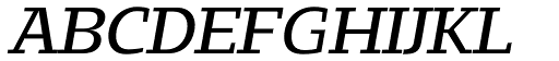 Loka Extended Italic font specimen