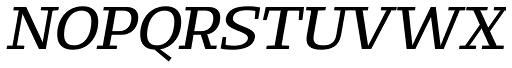 Loka Extended Italic character specimen 2
