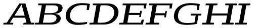 Loka Ultra Expanded Oblique font specimen