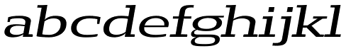 Loka Ultra Expanded Oblique character specimen 3