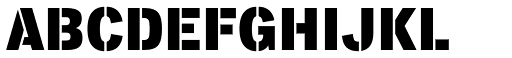 Lorimer No 2 Stencil font specimen