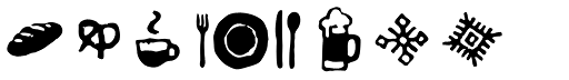 Lullabies Extras font specimen