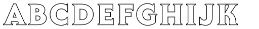 Lumiere Five font specimen