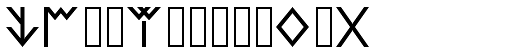 Lycian Monolith font specimen