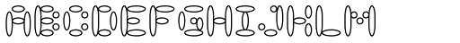 LysosomeOutline font specimen