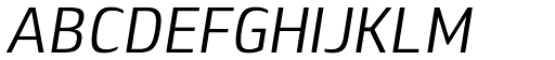 Lytiga Pro Condensed Italic font specimen