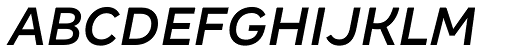 Margem Medium Italic font specimen