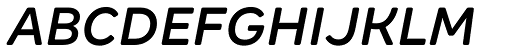 Margem Rounded Medium Italic font specimen